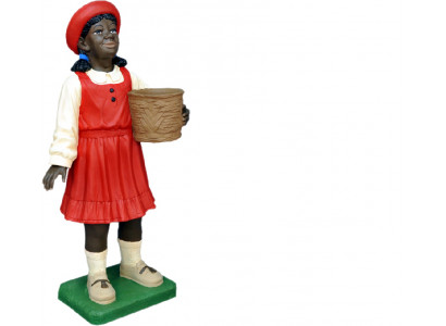 Design Schwarzes Kind Mädchen Figur Statue Skulptur Figuren Skulpturen Deko 7061