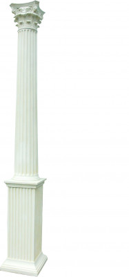 313 cm XXL Big Säule Stil 1900 Alt Griechischer Antiker Stil Restaurant Caffee