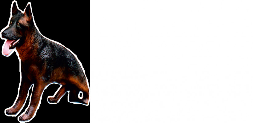 Design Schäferhund Figur Statue Skulptur Figuren Skulpturen Dekoration Neu 3043