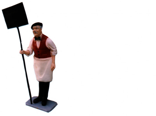 Schild Restaurant Figur Statue Skulptur Figuren Skulpturen Dekoration Deko 182cm