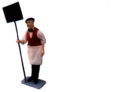 Schild Restaurant Figur Statue Skulptur Figuren Skulpturen Dekoration Deko 182cm
