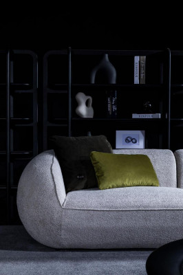 Graue Sofagarnitur Dreisitzer Sessel Garnitur Polstermöbel Luxus Design