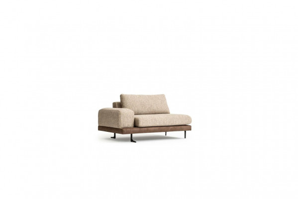 Beiger Fünfsitzer Polstersofas Sofa Textil Couch Sitzmöbel Wohnzimmer