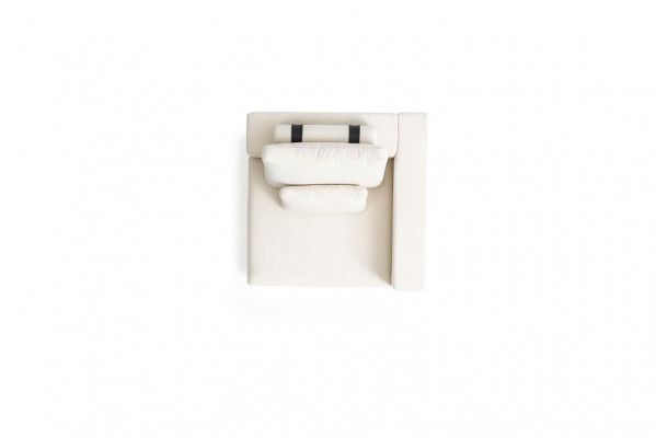 Weißer Viersitzer Luxus Polster Viersitzer Textil Wohnzimmermöbel Desig