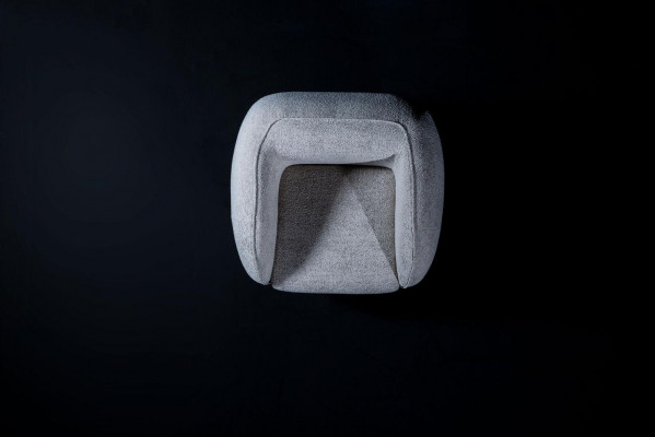 Textil Sessel 1 Sitzer Polstersessel Modern Design Luxus Wohnzimmer