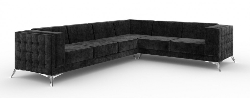 Ecksofa Chesterfield Sofa Polstergarnitur Couch Wohnlandschaft L-form Design Neu