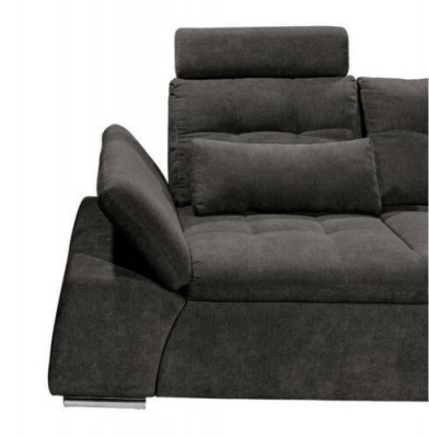 Ecksofa L-Form Sofa Couch Design Polster Modern Textil Bettfunktion Stoff