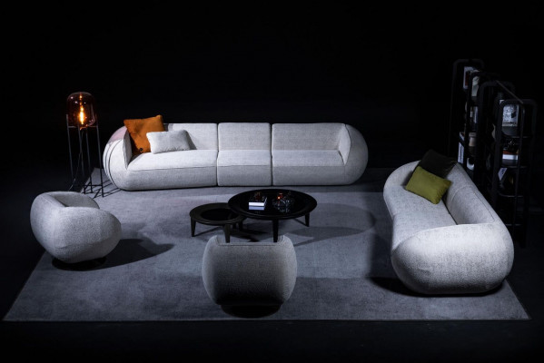 Sofa-Set Wohnzimmermöbel Fünfsitzer Viersitzer Sessel Set Designer Möbel