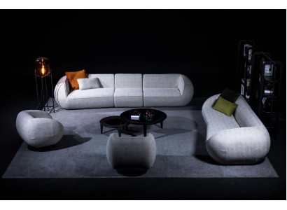 Sofa-Set Wohnzimmermöbel Fünfsitzer Viersitzer Sessel Set Designer Möbel