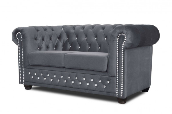 Chesterfield Sofagarnitur 2+1 Sitzer Design Couch Polster Sofa Garnitur Set Neu