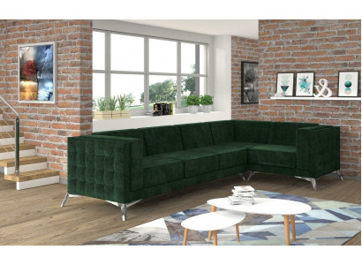 Ecksofa Sofa Couch Polster L Form Wohnlandschaft Sitzgarnitur Deko Sofas