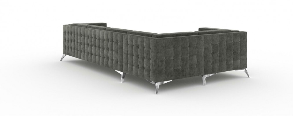 Ecksofa Chesterfield Sofa Polstergarnitur Couch Wohnlandschaft Deko L-form
