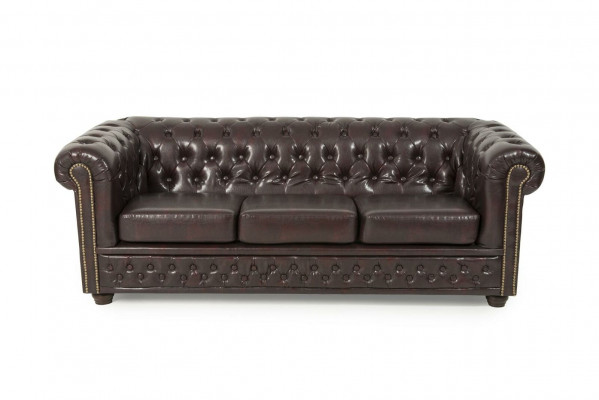 Ledersofa Sofagarnitur 3+2+1 Sitzer Set Garnitur Polstersofa Couch