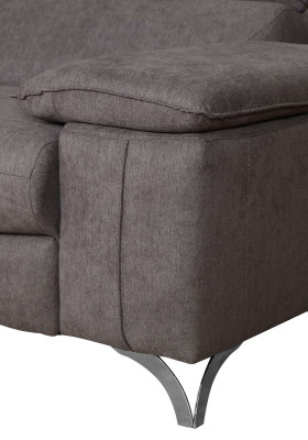 Design Ecksofa L-form Bettfunktion Couch Leder Textil Sofa Multifunktion