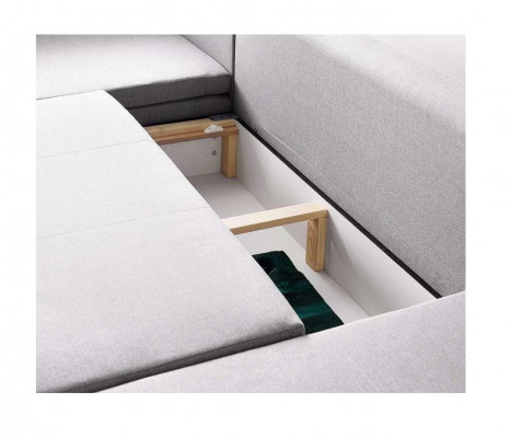 Stoff U-Form Couch Wohnlandschaft Ecksofa Garnitur Design Modern Sofa