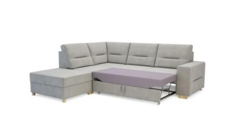 Design Ecksofa L-form Bettfunktion Couch Leder Textil Sofas Eckcouch