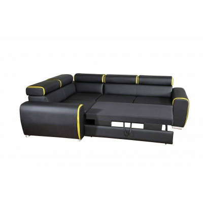 Design Ecksofa Sofa Bettfunktion Couch Polster Sitz Eck Sofas Couchen Neu dublin