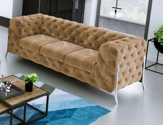 Chesterfield Dreisitzer Bequeme Designer Wohnzimmer 3 Sitzer Couch