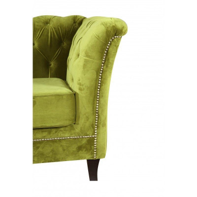 Chesterfield Schlafsofa 2 Sitzer Sofa Bettfunktion Couch Polster Sofas