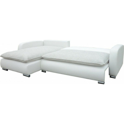 Design Ecksofa Sofa Stoffe Bettfunktion Couch Polster Sitz Eck Sofas Schlafsofa