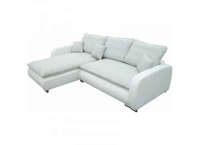 Design Ecksofa Sofa Stoffe Bettfunktion Couch Polster Sitz Eck Sofas Schlafsofa