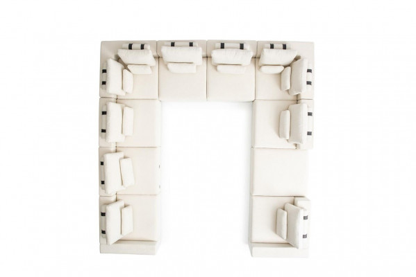 Großes U-Form Polstersofa Wohnzimmermöbel Designer Couch Wohnlandschaft