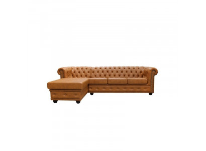 Chesterfield Ledersofa Sofa Couch Ecksofa Leder Sofa Garnitur Polster Ecke Sofas