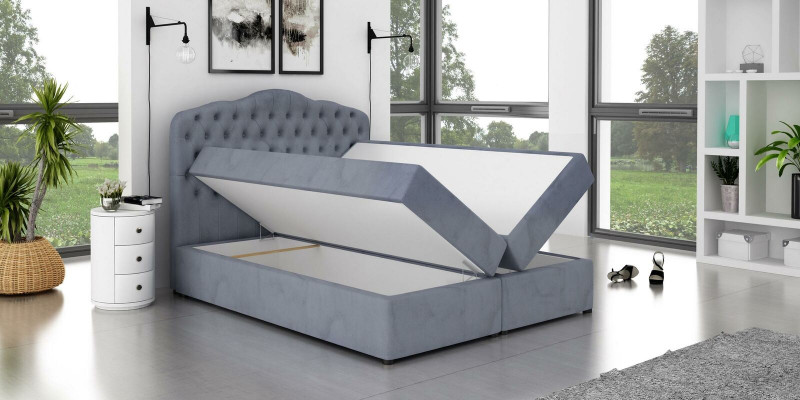 Designer Bett Chesterfield Hotel Betten Doppel Schlaf Zimmer Luxus