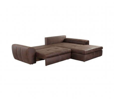Big Sofa Couch Ecksofa Vintage xxl Polster Eck Garnitur Stoff Wohnlandschaft