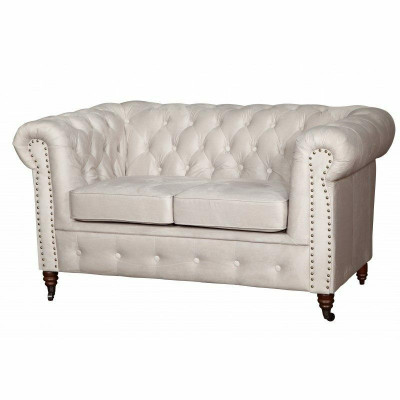 Chesterfield Oxford 2 Sitzer mit Bettfunktion Couch Polster Sofas Couchen Neu