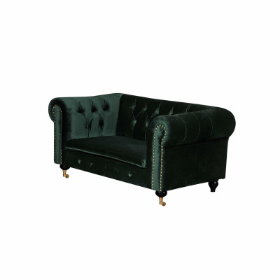Chesterfield 2 Sitzers Klassische Luxus Deko Rokoko Barock Sofa Textil