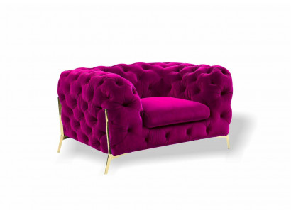 Chesterfield Ohrensessel Sessel 1 Sitzer Sofa Couch Polster Couchen Textil Neu