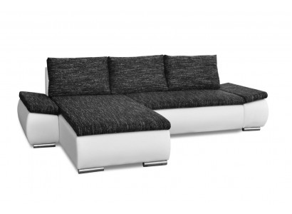 Design Modern Ecksofa L-form Bettfunktion Couch Leder Textil Sofas Neu