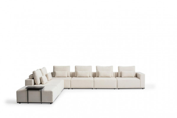 Luxus Wohnzimmerecke Wohnlandschaft Stoff Sofa Couchen Modern