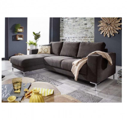 Wohnlandschaft L-Form Ecksofa Couch Design Polster Textil Garnitur Sofa