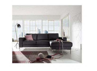 Leder L-Form Couch Wohnlandschaft Ecksofa Garnitur Design Modern Sofa
