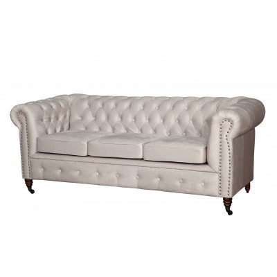 Design Klassiker Chesterfield Polster Sofa Couch Garnitur 3 Sitzer Ledersofa Neu