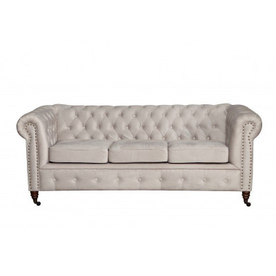 Design Klassiker Chesterfield Polster Sofa Couch Garnitur 3 Sitzer Ledersofa Neu