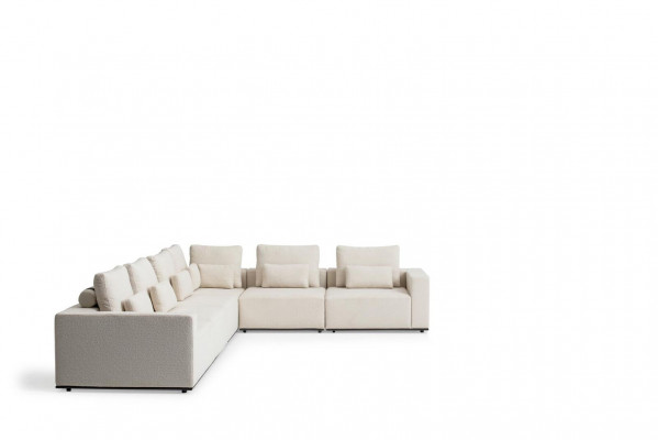 Sofagarnitur L-Form Designer Polstersofa Design Sessel Polstermöbel Ecksofa