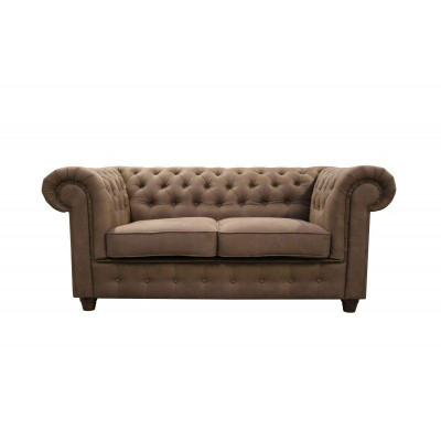Chesterfield Büro Office Sofa Couch Textil Design Sitz Polster Cambridge Sofas