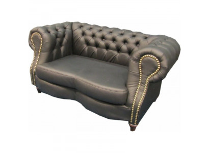 Chesterfield Lincoln 2 Sitzer Couch Polster Sofas Couchen Design Sofa Club Leder