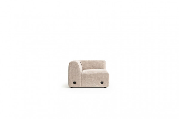 Taupe Ecksofa Ecksofagarnitur Kompakte Sofaecke Textilmöbel Sitzecke Sofa