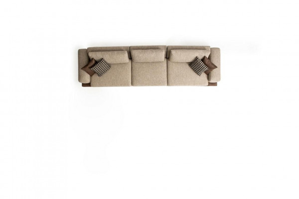 Sofa Set Wohnlandschaft Ecksofa Garnitur Stoffgarnitur Textil Sofas