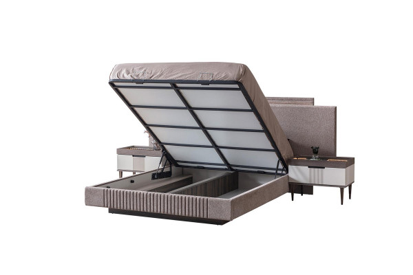 Design Schlafzimmer 5 tlg. Schlafzimmer Set Bett Nachttisch Schminktisch