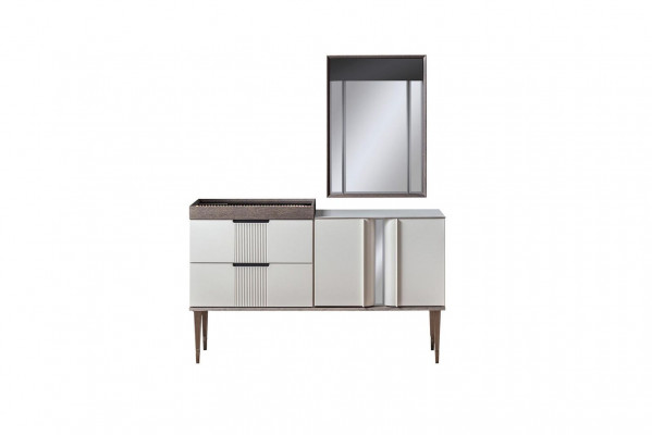 Design Schminktisch mit Spiegel Luxus Schlafzimmer Möbel 2tlg. Stil