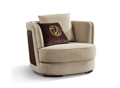 Sessel Fernseh Couch 1 Sitzer Sofa Textil Stoff Couchen Polster Design