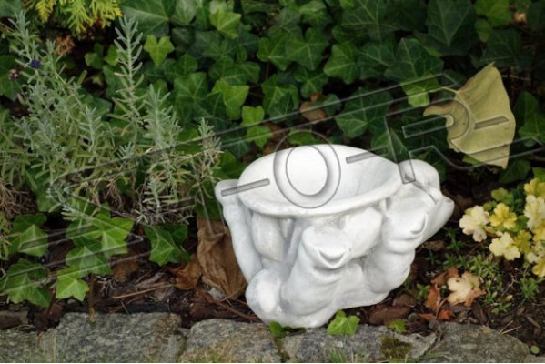 Blumenkorb Blumen Vase Gefäss Garten Terrasse Figuren Dekoration Statue