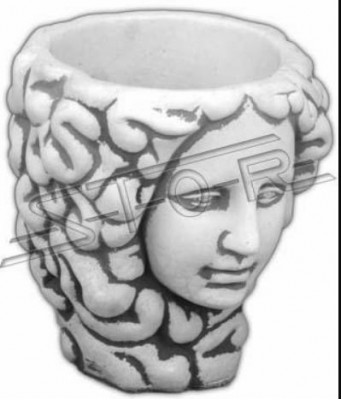 Blumenkübel Natur Pflanz Kübel Dekoration Figur Vasen Garten Blumentöpfe