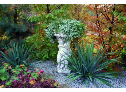 Blumenkübel Pflanz Kübel Dekoration Figur Garten Natur Blumentöpfe Vasen