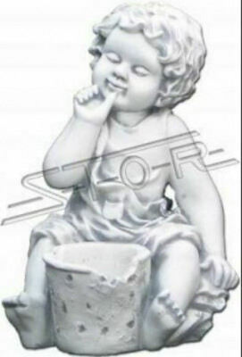 Blumenkübel Pflanz Kübel Dekoration Natur Garten Blumentöpfe Vasen Figur